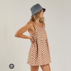 Rylee + Cru checkered dress
